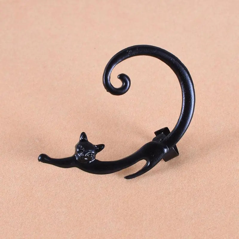 Silver Luxury Earring for Cats Unique Joyas