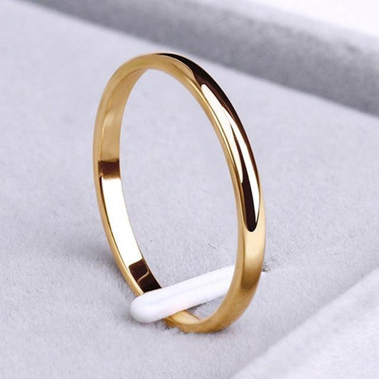 Simple ring made of gold and silver Unique Joyas