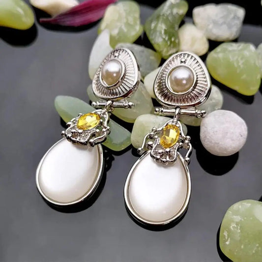 White Vintage Earrings