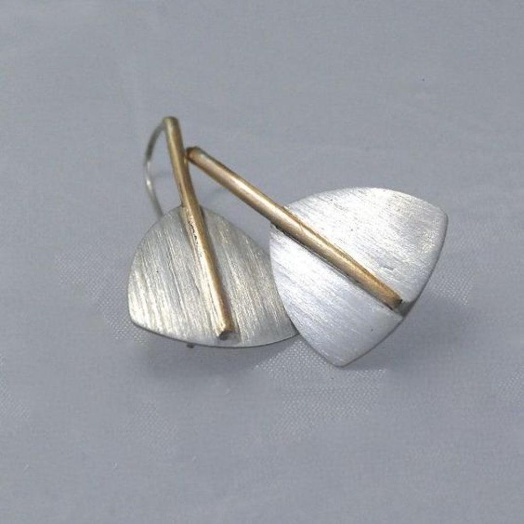 Vintage silver and gold plated earrings