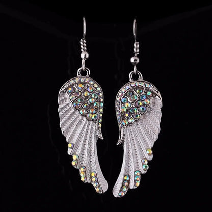 Crystal Angel Earrings Unique Joyas