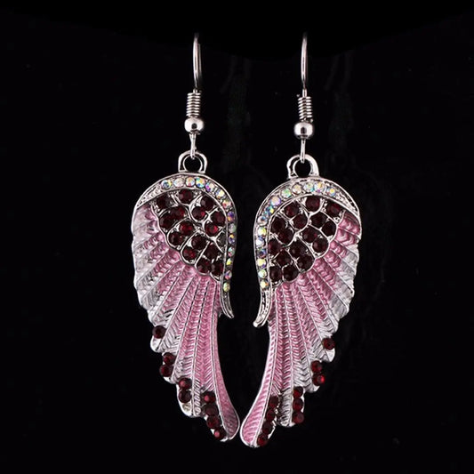 Crystal Angel Earrings Unique Joyas