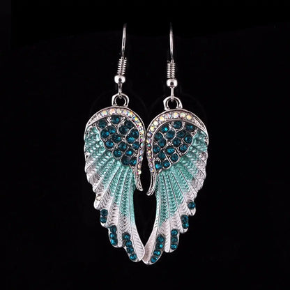 Crystal Angel Earrings Unique Joyas