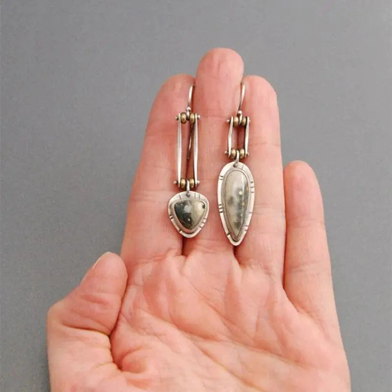 Long Mechanical Earrings in Punk Style Unique Joyas