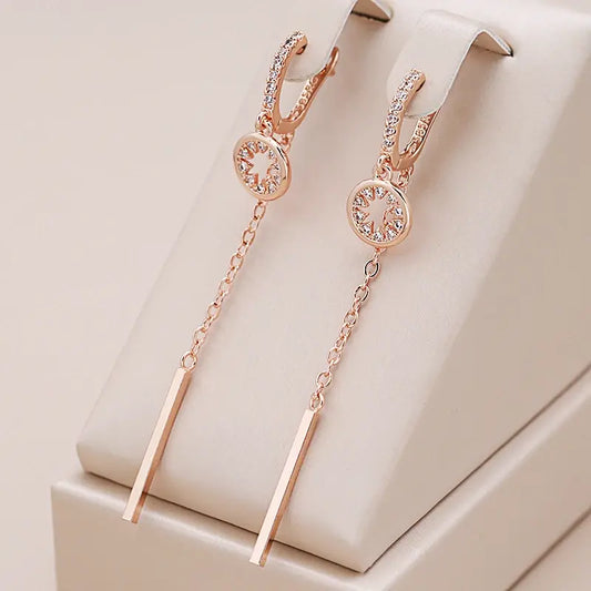 Zirconia Pendant Earrings