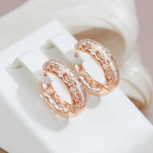 Elegant earrings with zirconia decoration Unique Joyas