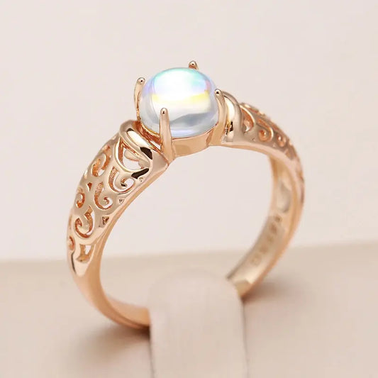 Elegant Pearl Ring Unique Joyas