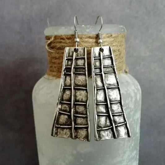 Vintage Silver Layer Earrings