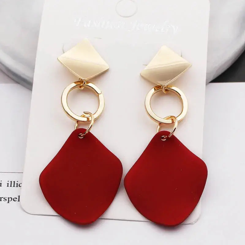 Vintage earrings in red