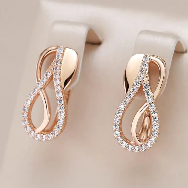 Elegant bright hollow drop earrings Unique Joyas