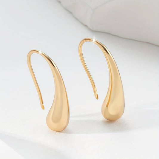 Vintage Golden Drop Earrings Claire Jewelry