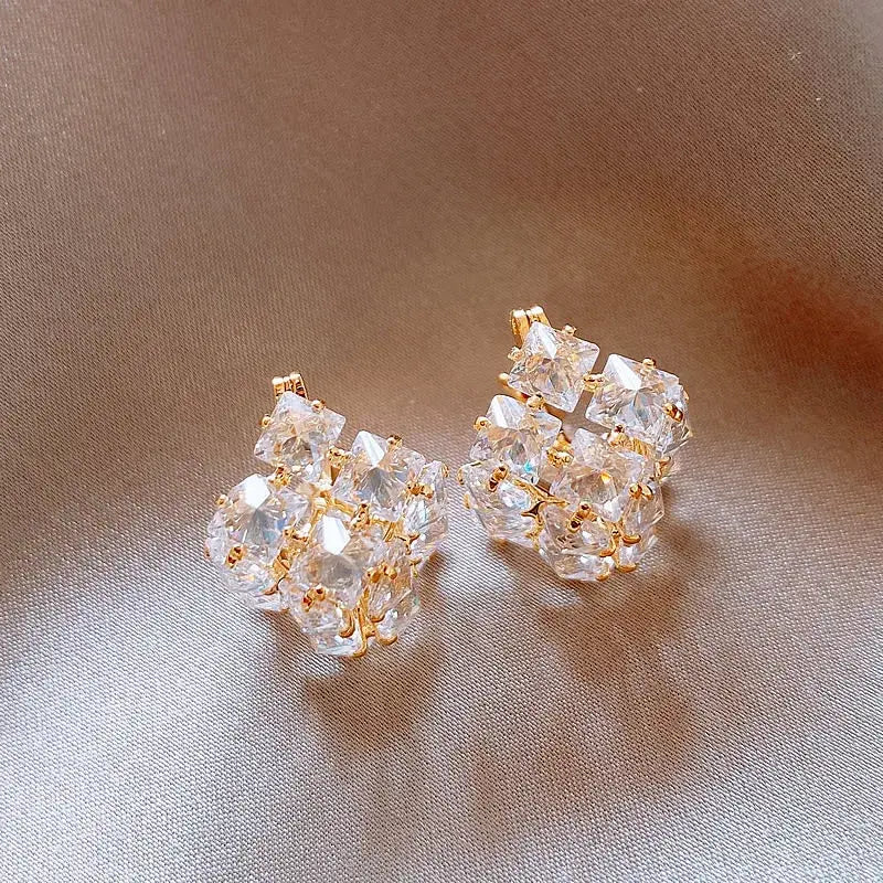 Elegant Crystal Earrings Unique Joyas