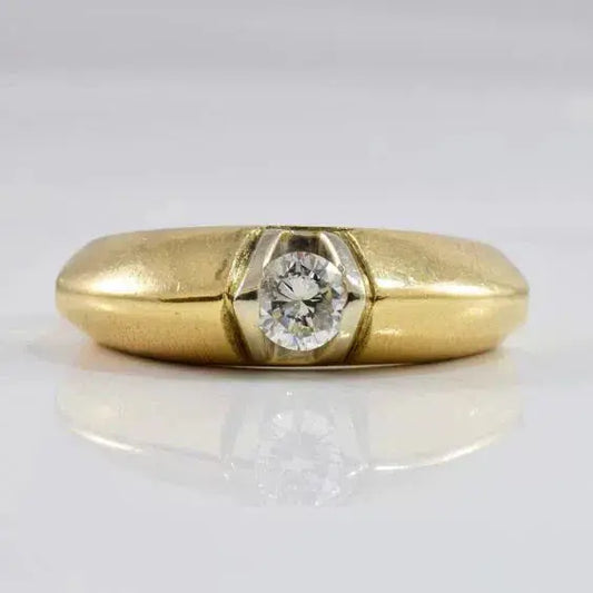 Vintage Zirconia Gold Ring