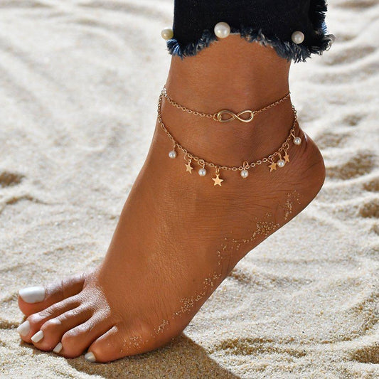 Infinity anklet bracelet + earls and stars Claire Jewelry