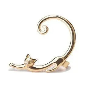 Silver Luxury Earring for Cats Unique Joyas